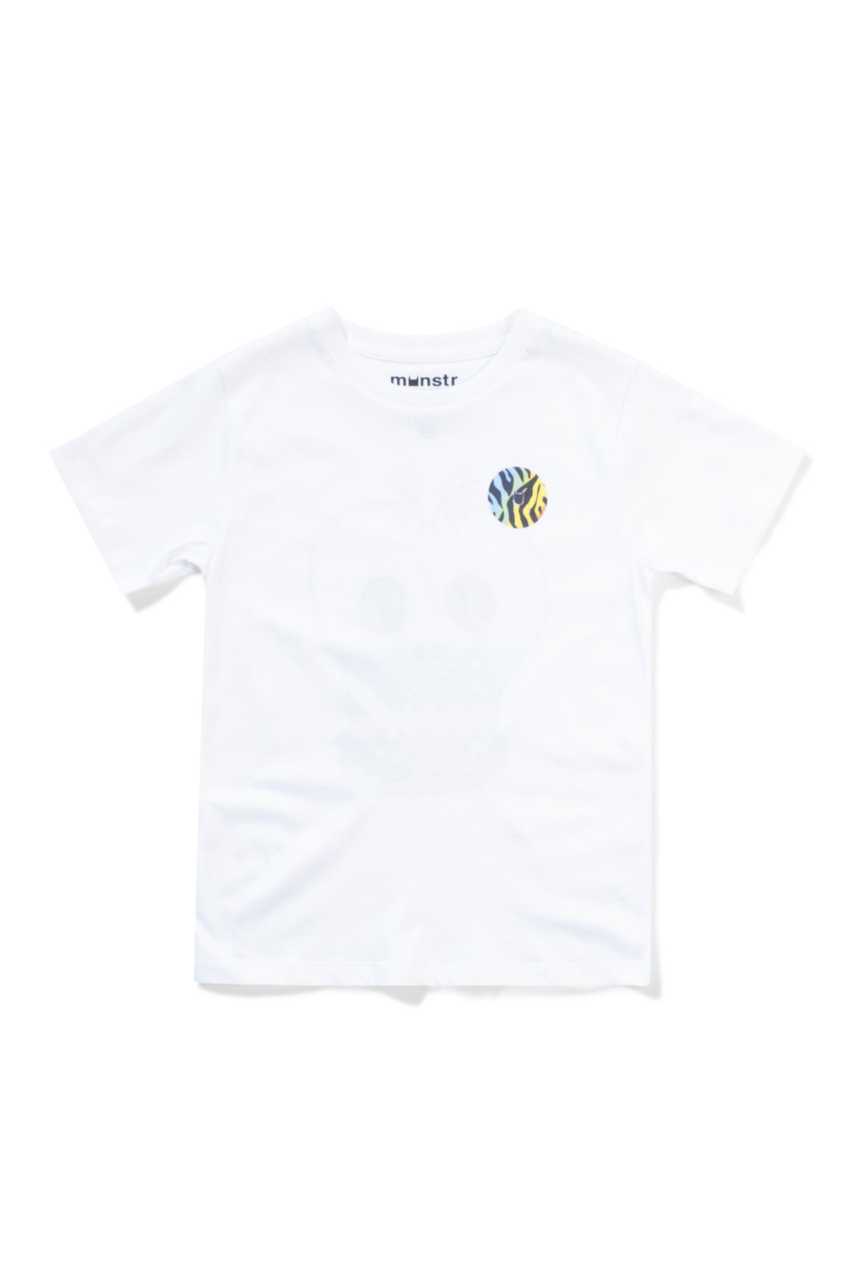 Munster Kids - Wild Logo Tee- White — front view flat lay