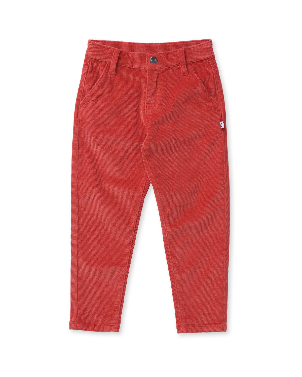 Minti - Super Cord Pant- Tangerine — product detail shot
