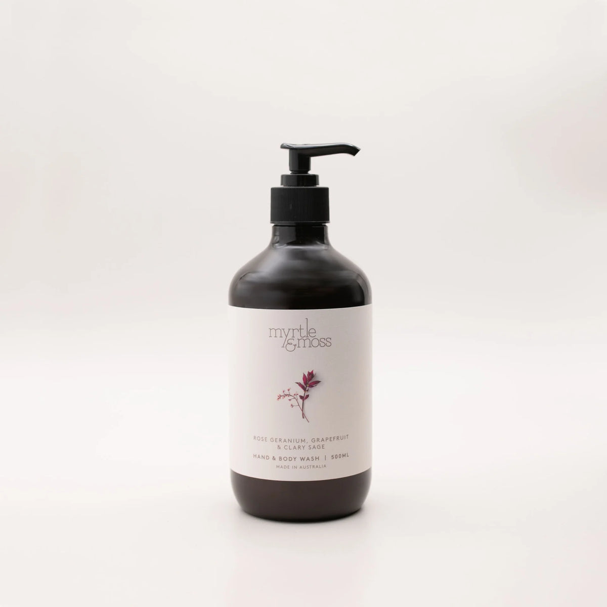 Myrtle & Moss Rose Geranium hand and body wash 500ml