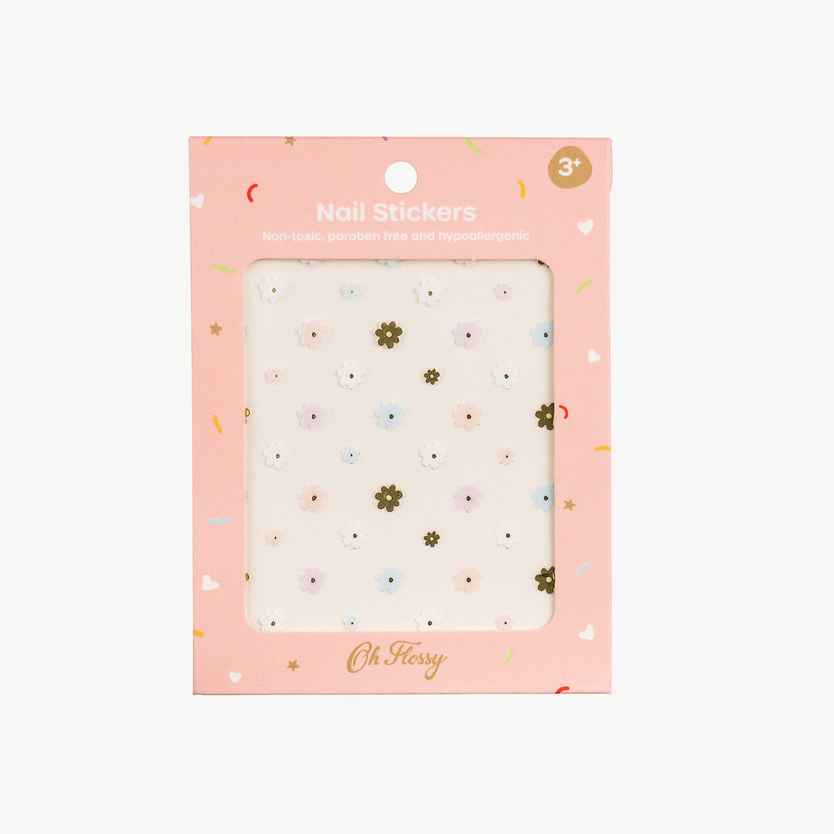 Oh Flossy Nail Stickers Flowers - product flatlay