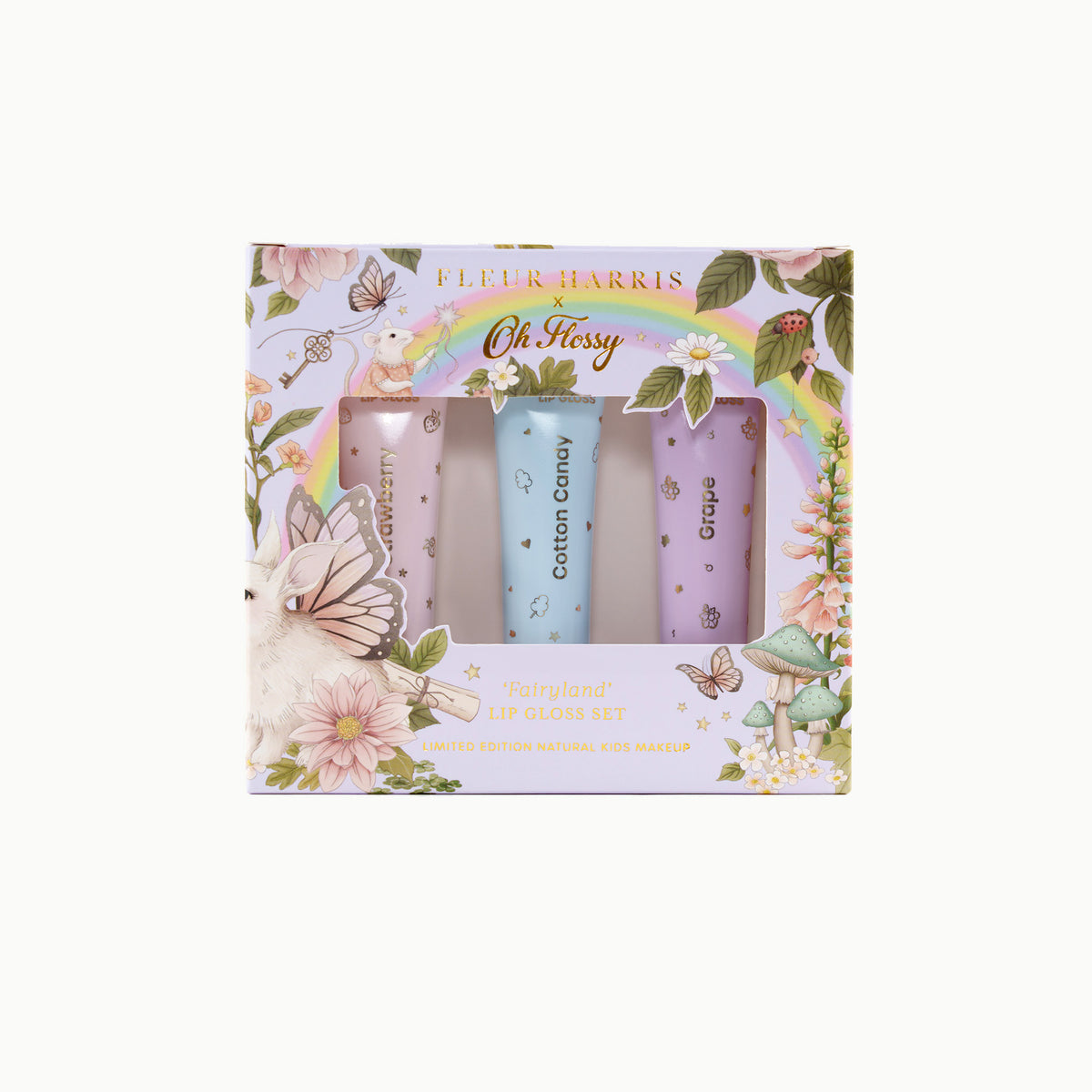 Oh Flossy x Fleur Harris Fairyland Lip Gloss Set - product flatlay