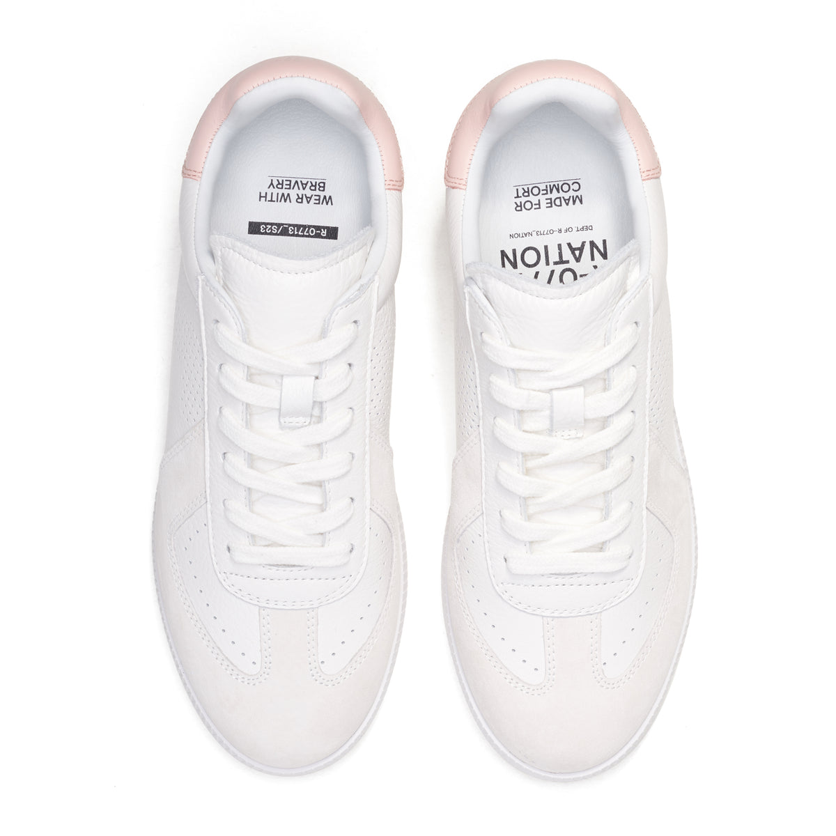 Rollie Nation - Pace White/Pink — styled lifestyle shot