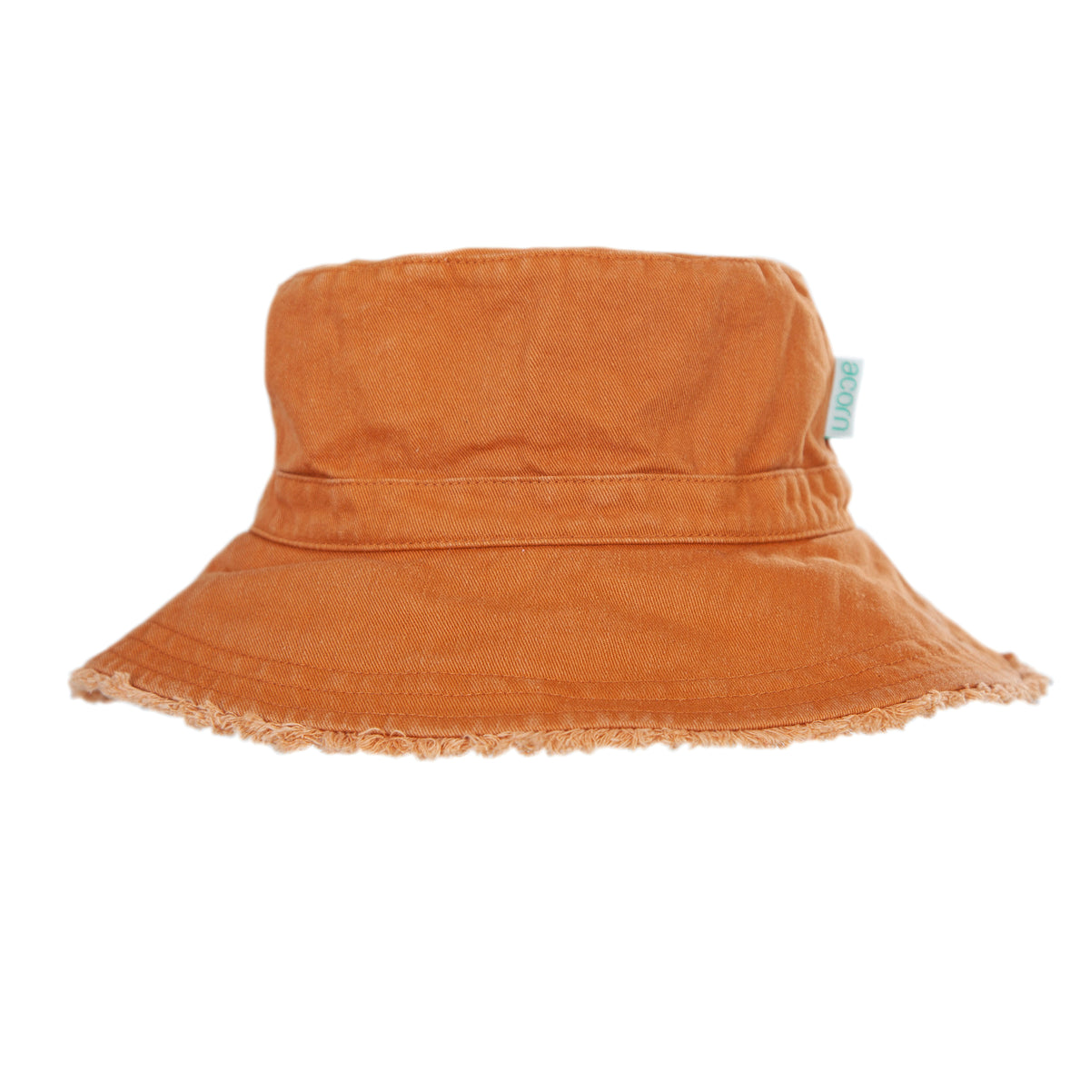 Acorn Chestnut Frayed Bucket Hat - product flatlay