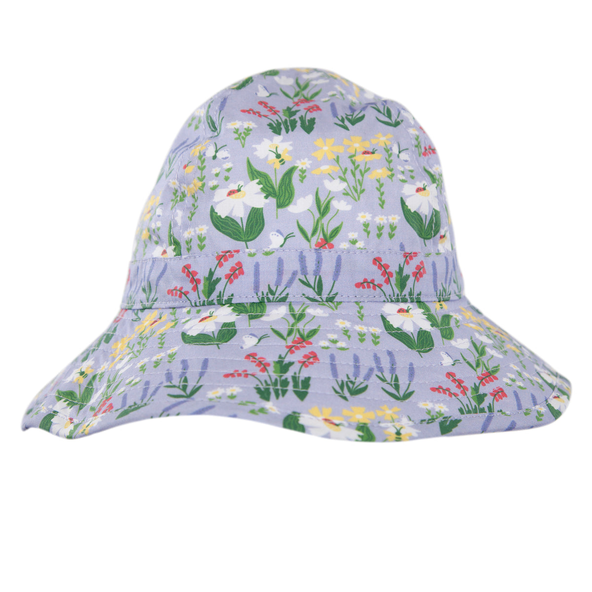 Acorn Baby Chateau Blooms Wide Brim Infant Hat - product flatlay