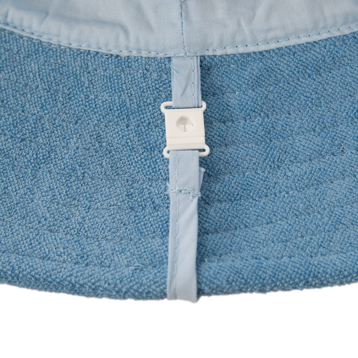 Acorn Terry Toweling Bucket Hat pink - texture detail close-up
