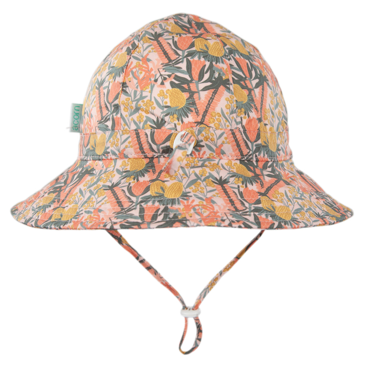 Acorn Native Blooms Wide Brim Hat - lifestyle styled