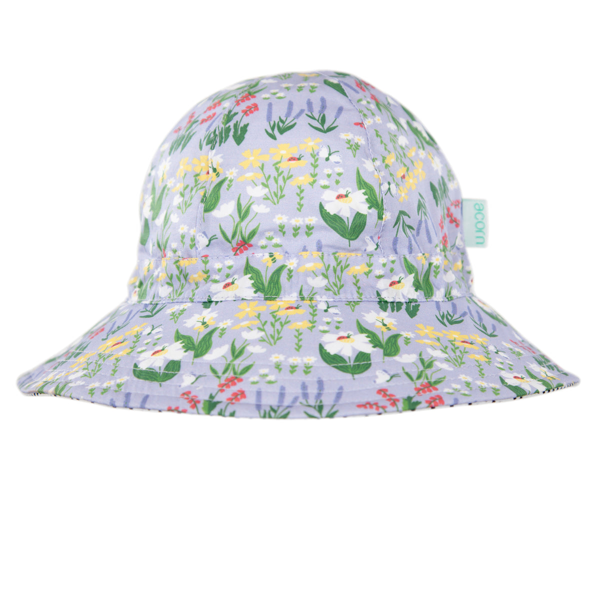 Acorn Chateau Blooms Wide Brim Hat - product flatlay