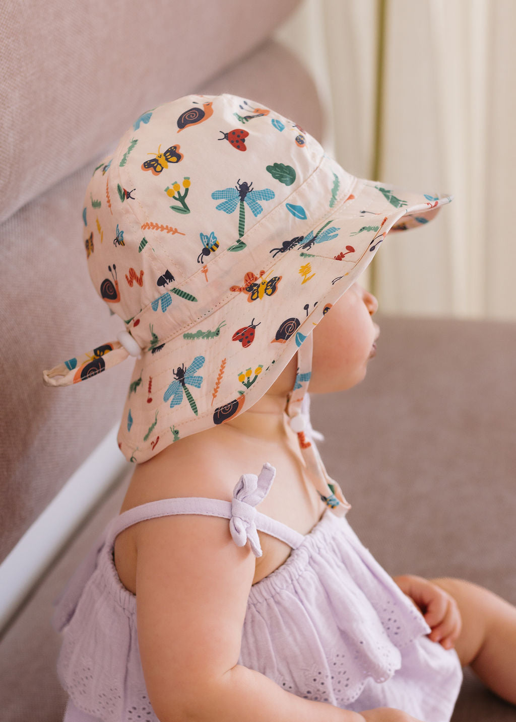 Acorn BABY | Garden Friends Wide Brim Infant Hat
