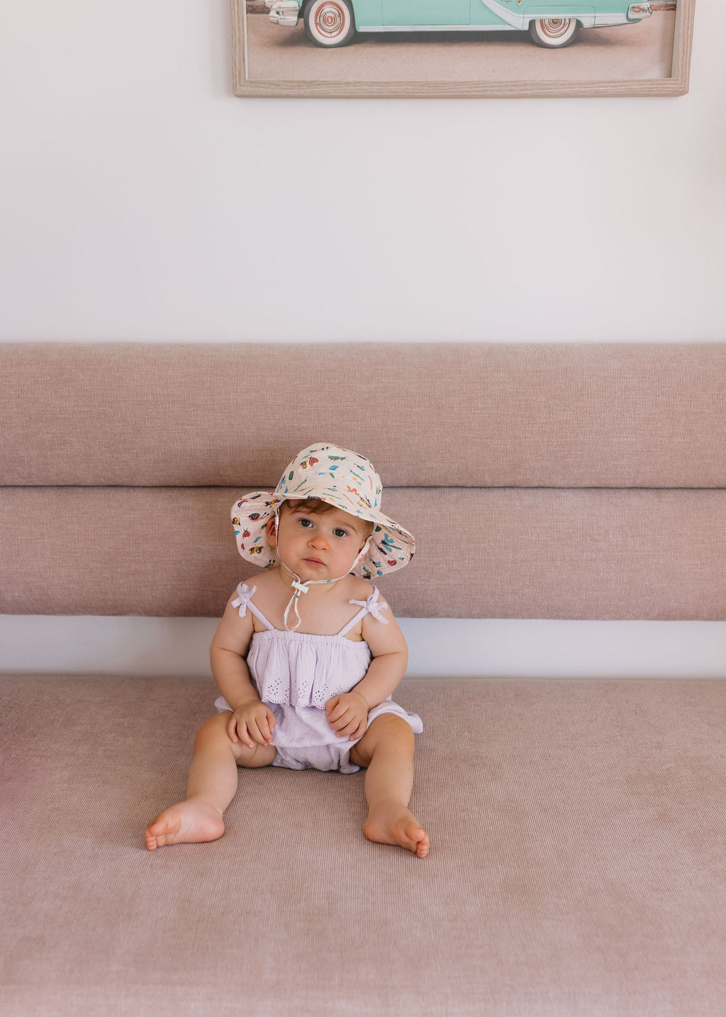 Acorn BABY | Garden Friends Wide Brim Infant Hat