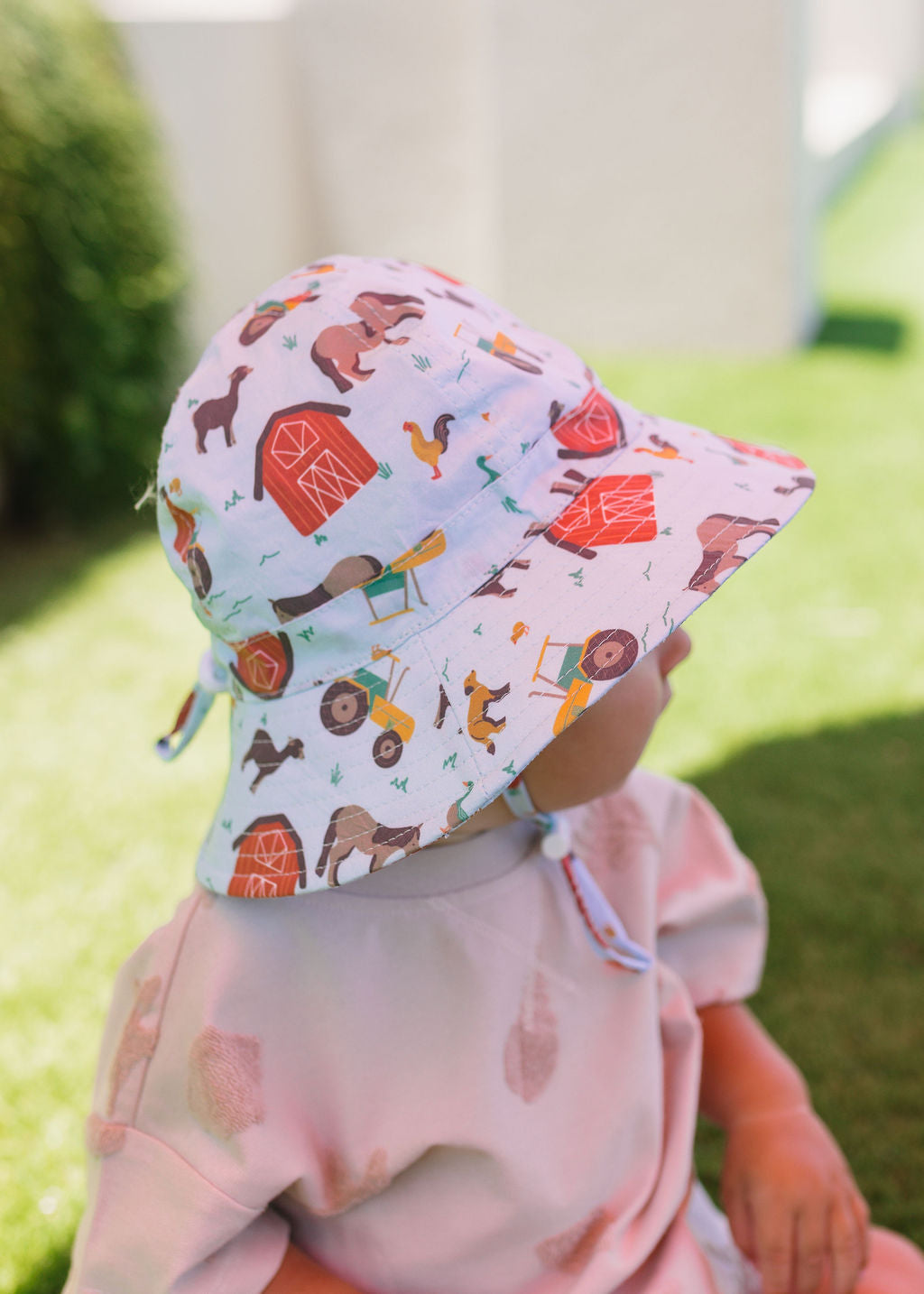 Acorn BABY | Farmyard Wide Brim Infant Hat