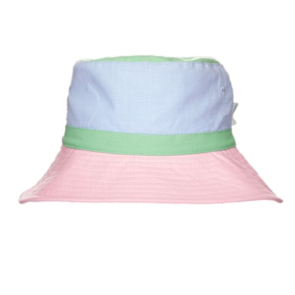 Acorn | Pink Colour Block Wide Brim Bucket Hat