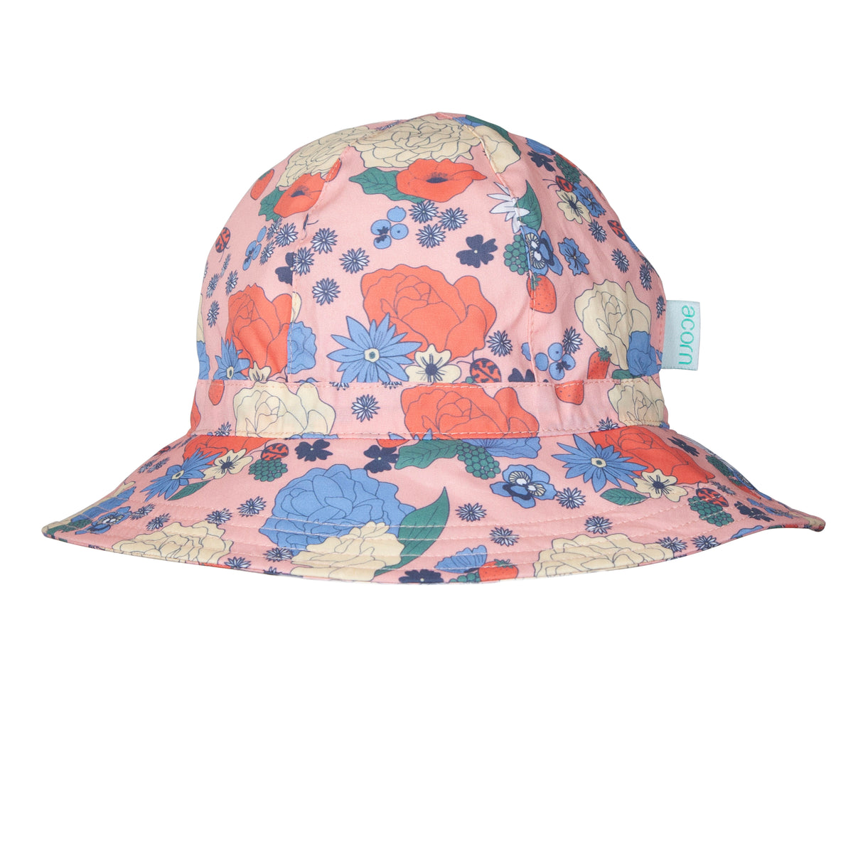 Acorn | Berry Floral Wide Brim Sunhat