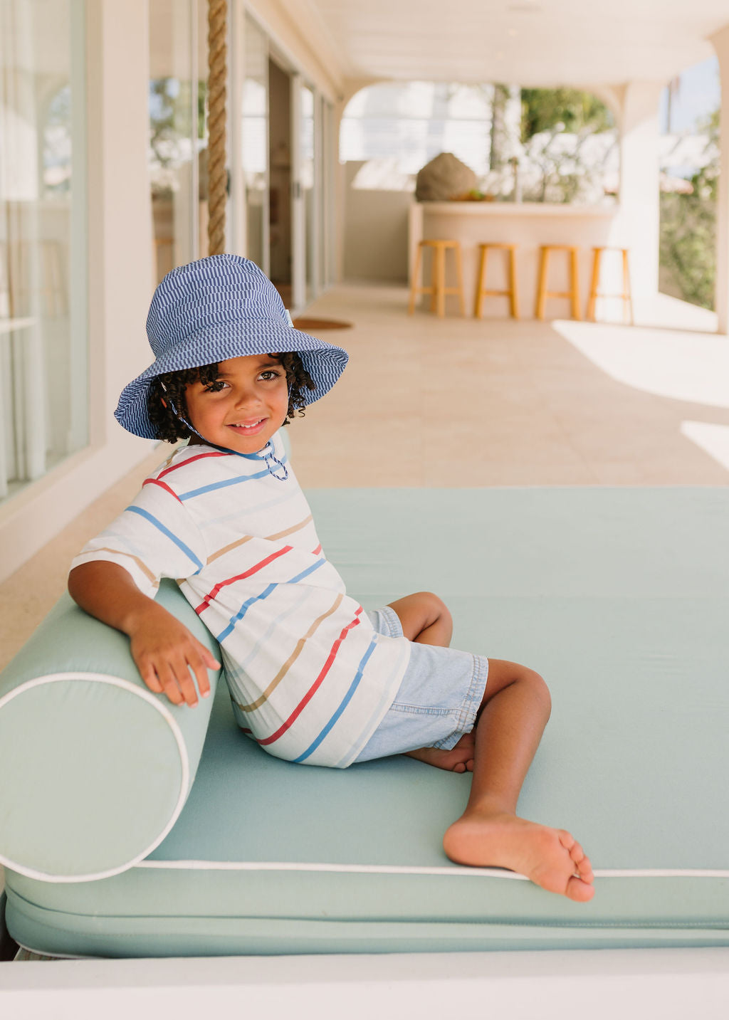 Acorn | Blue Horizon Wide Brim Bucket Hat
