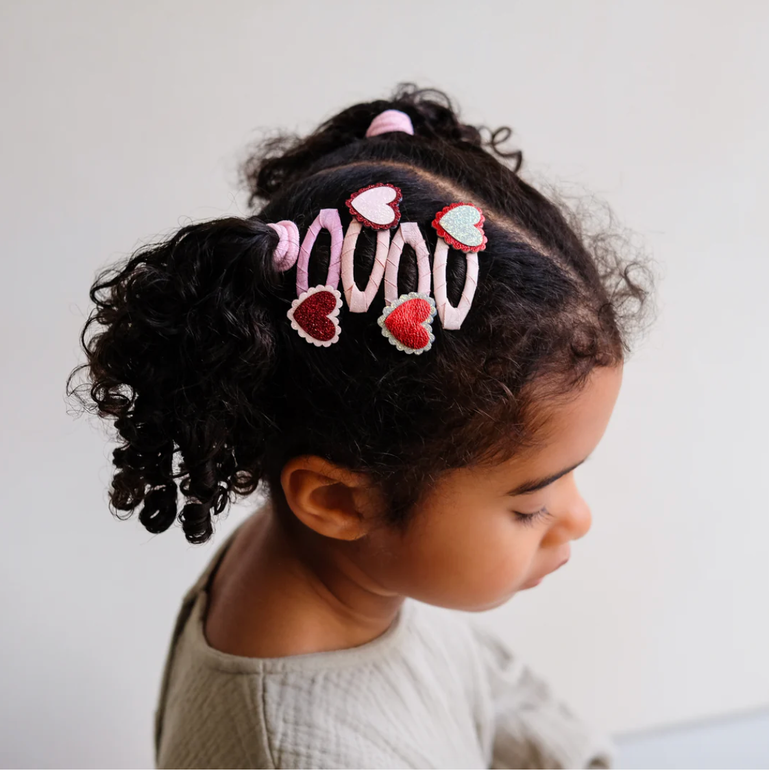 Mimi and Lula - Scallop Heart Clic Clacs — styled lifestyle shot