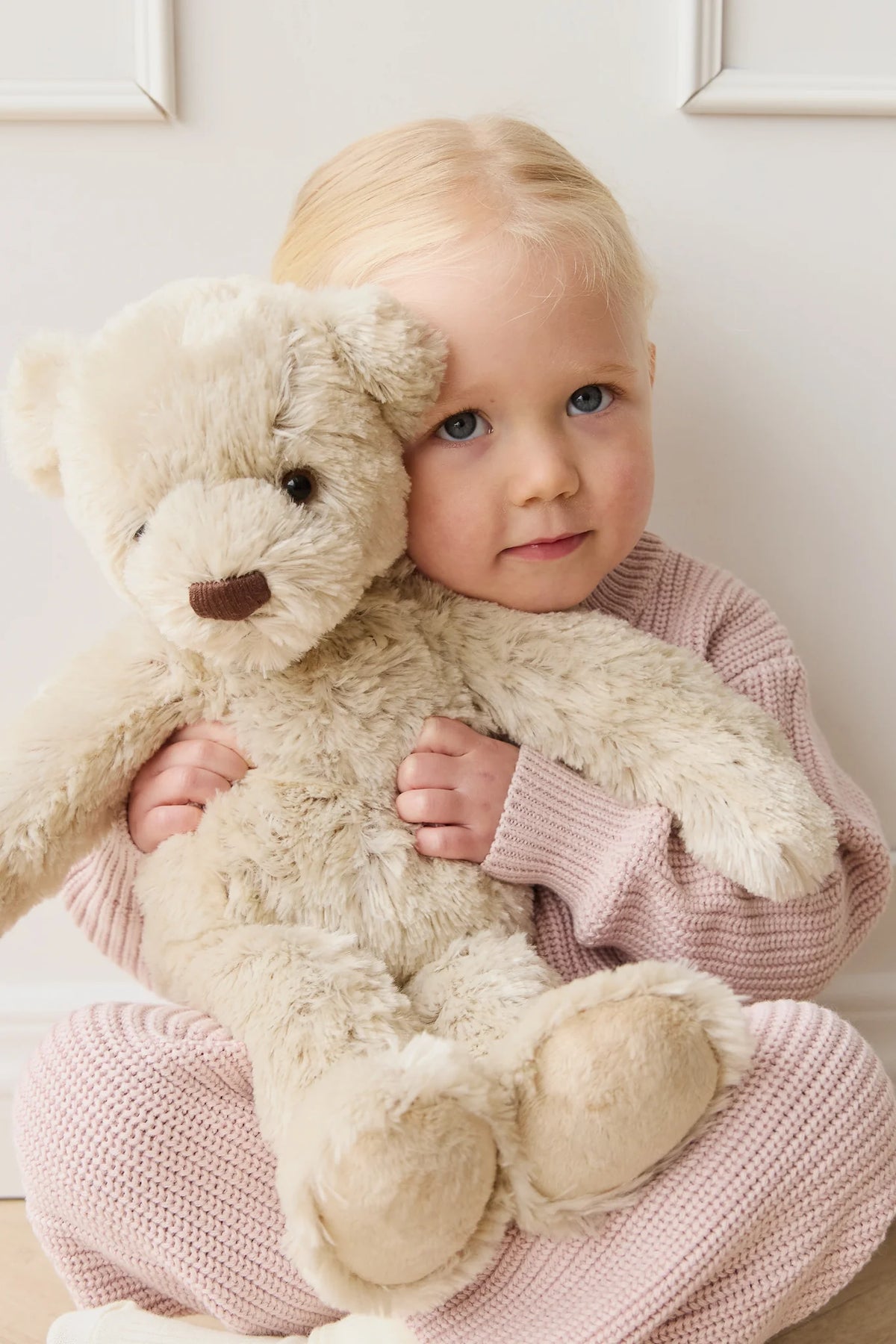 Jamie Kay Snuggle Bunnies - Theo the Bear — close-up detail