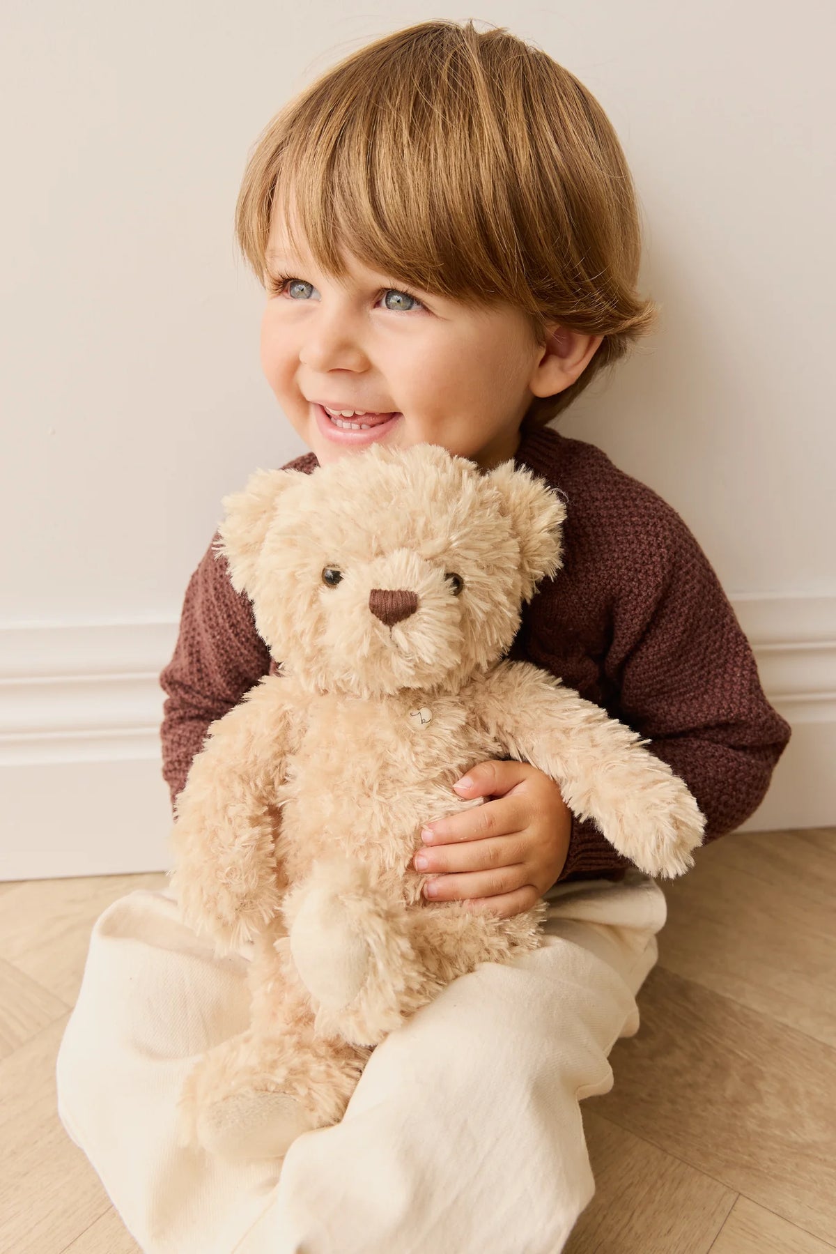 Jamie Kay Snuggle Bunnies - Arthur the Bear — close-up detail