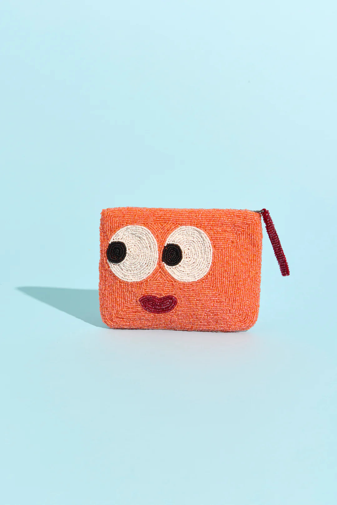 The Jacksons Big Eyes Sweetheart beaded purse - front view