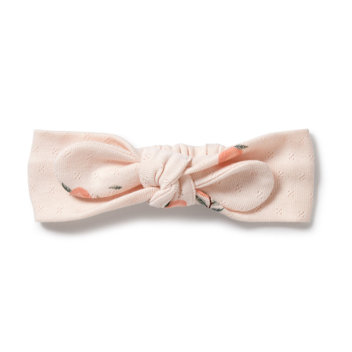 Wilson and Frenchy Peaches Organic Pointelle Headband - product flatlay