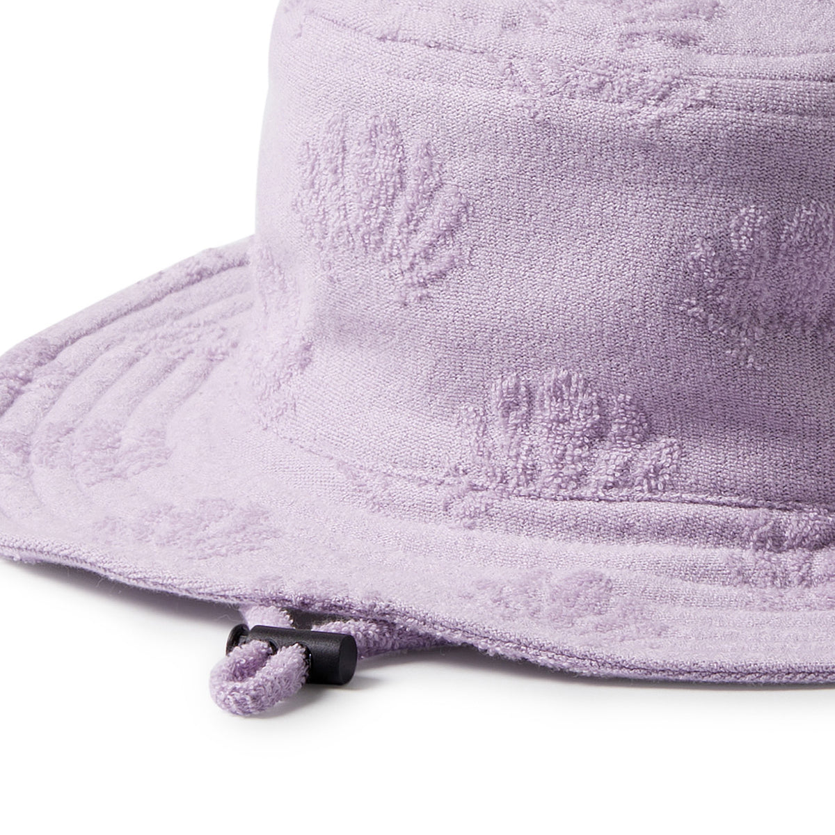 Wilson and Frenchy Lavender Shells Organic Terry Sun Hat - lifestyle styled