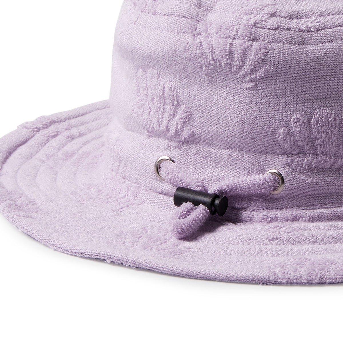 Wilson and Frenchy Lavender Shells Organic Terry Sun Hat - side view