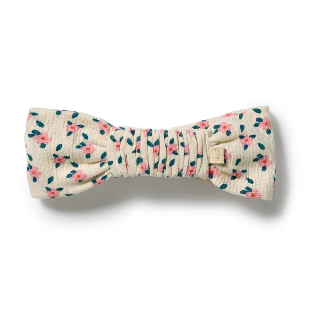 Wilson & Frenchy Little Blossom organic baby headband, view 2