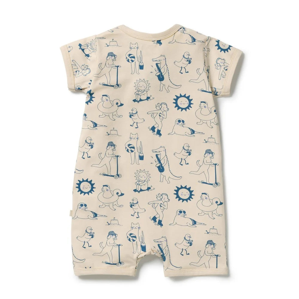 Wilson & Frenchy Tout est Magique organic boyleg zipsuit, view 2