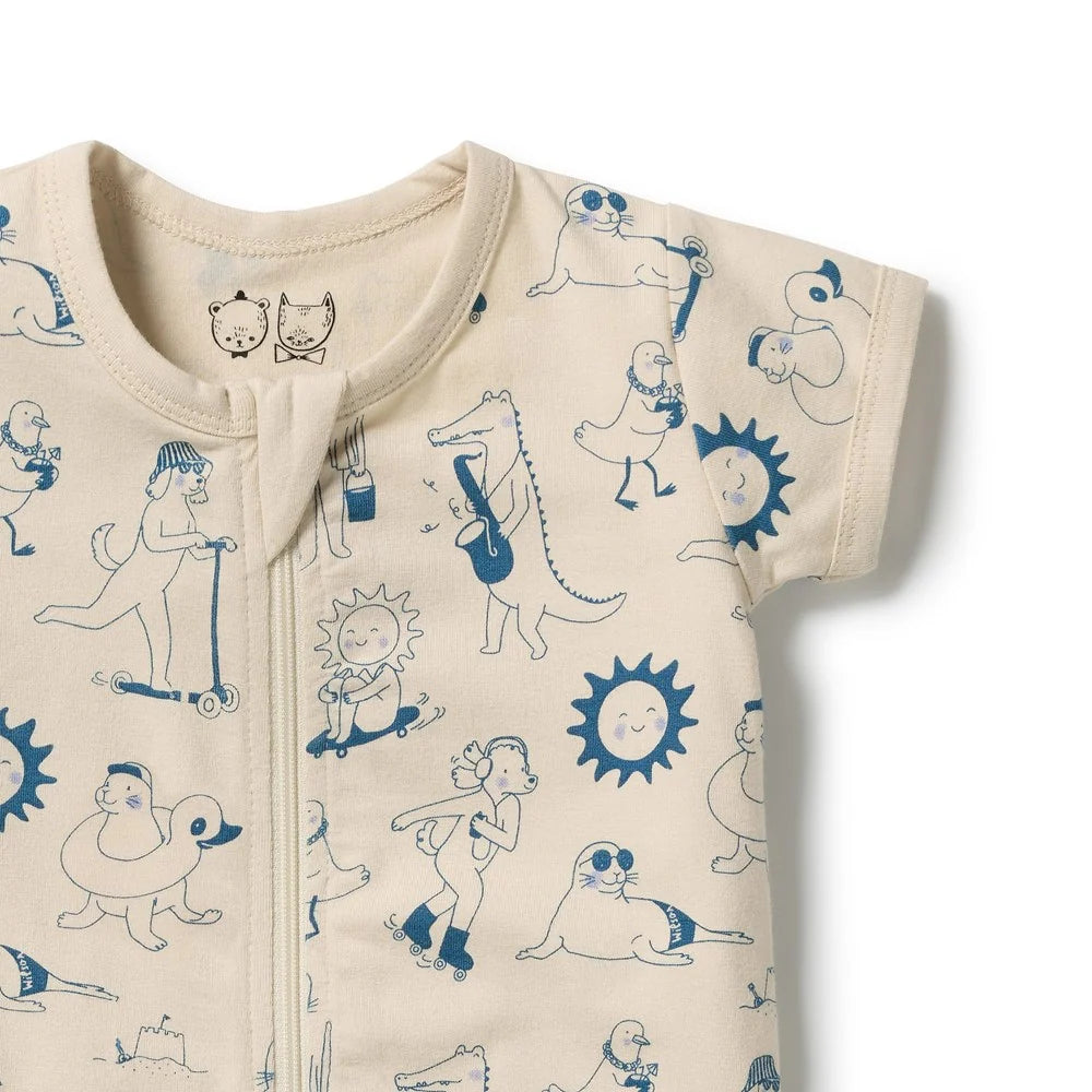 Wilson & Frenchy Tout est Magique organic boyleg zipsuit, view 3