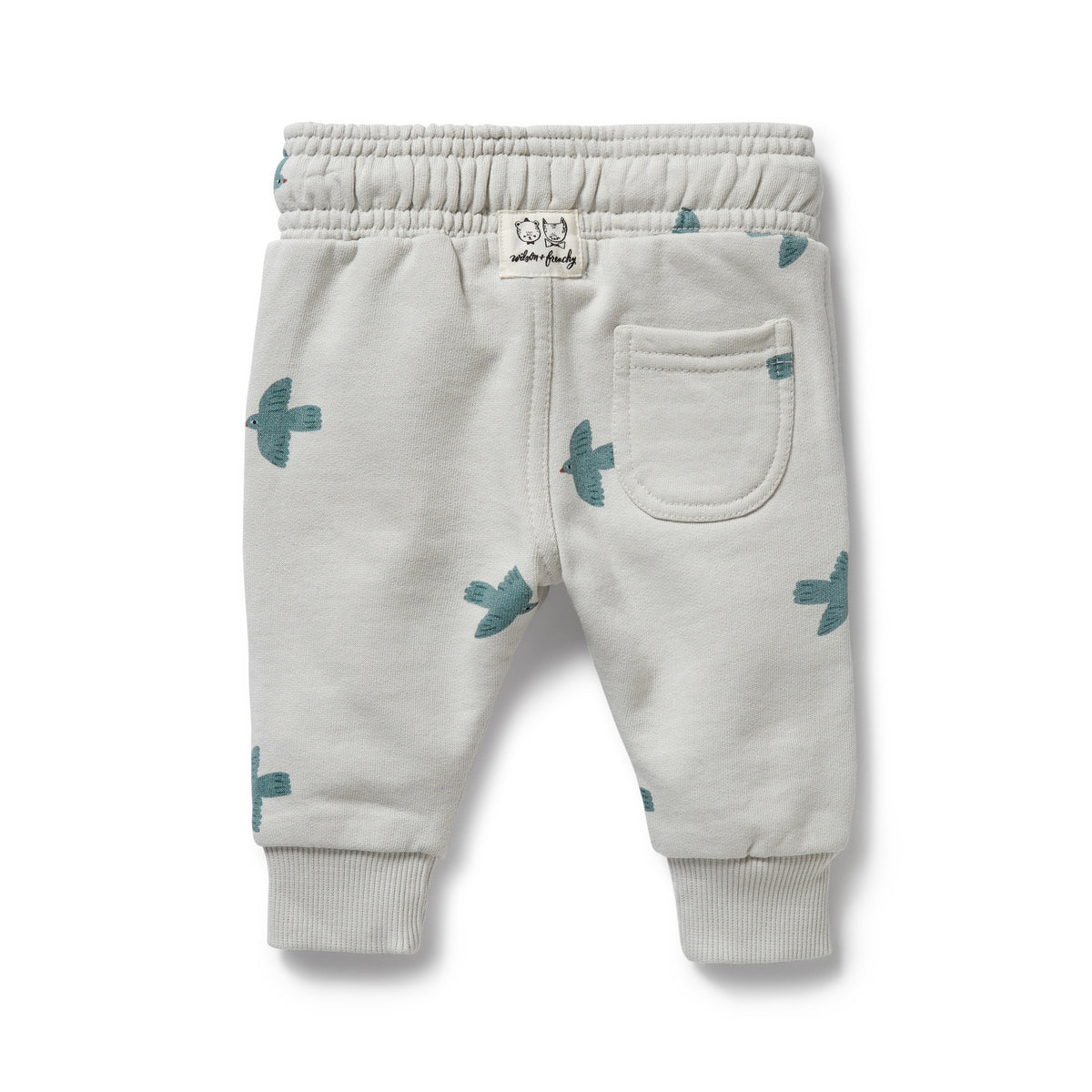 Wilson and Frenchy Little Sparrow Organic Terry Sweat Pant - baby back view
