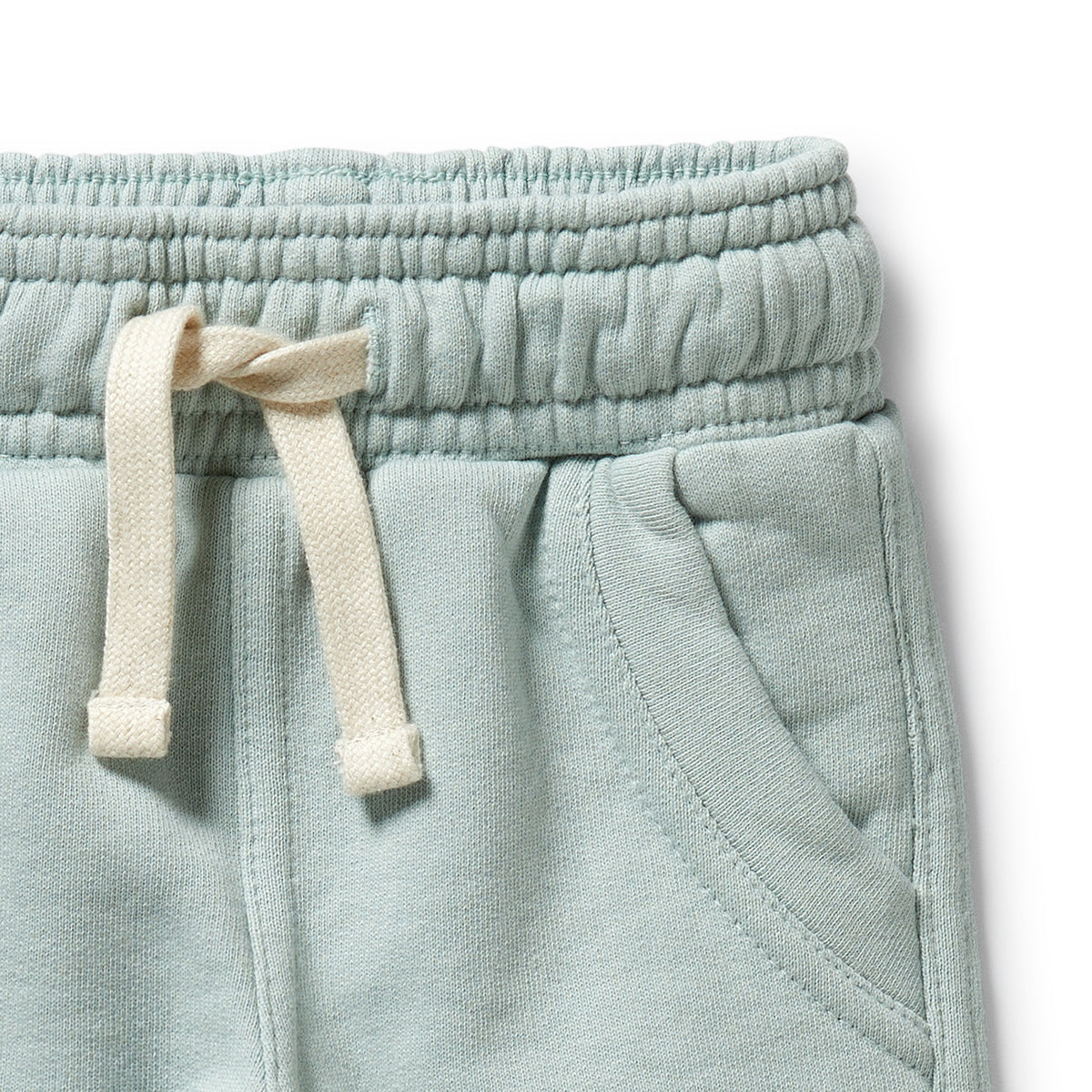 Wilson and Frenchy Sage Organic Terry Sweat Pant - terry texture detail