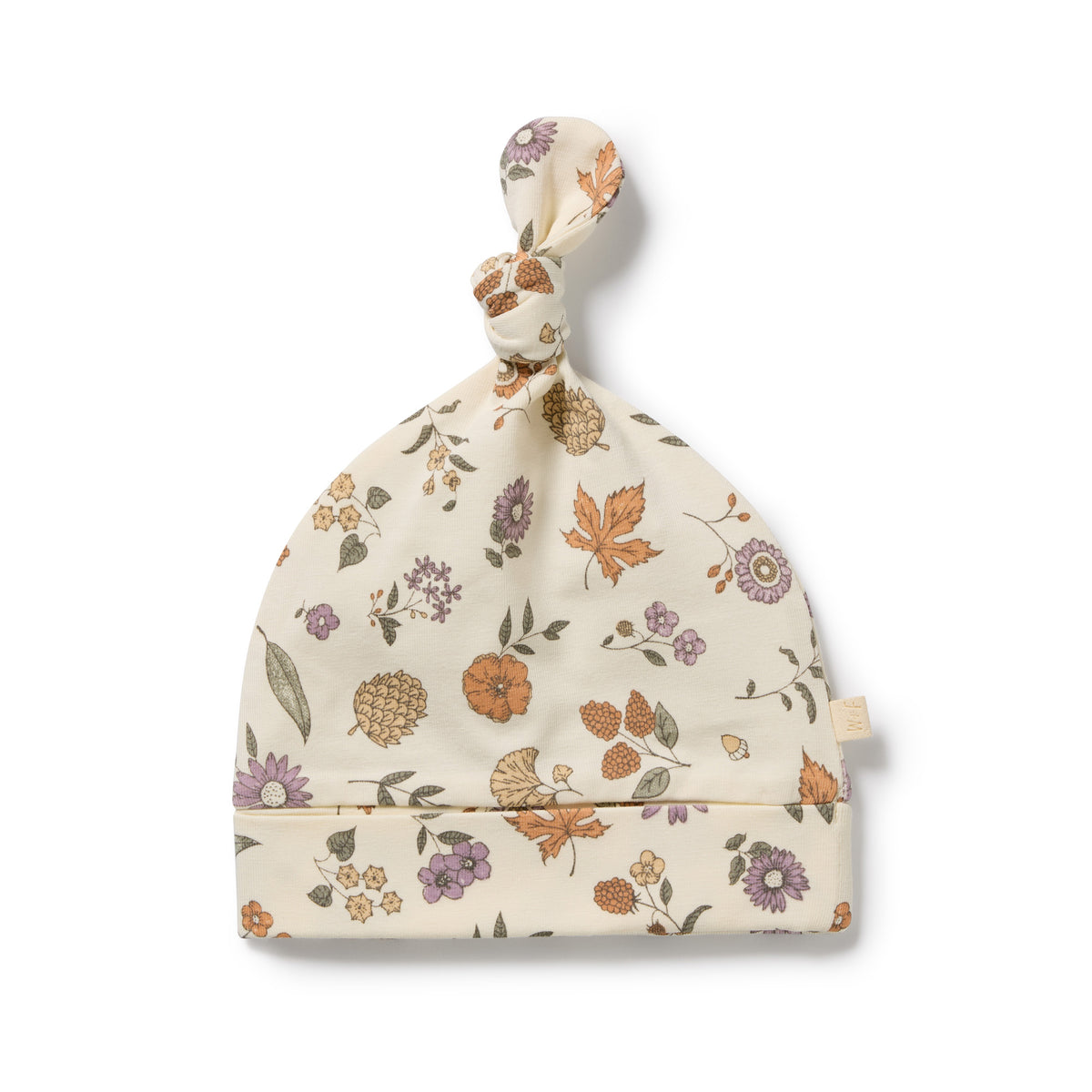 Wilson and Frenchy Maple Glow Organic Knot Hat - product flatlay
