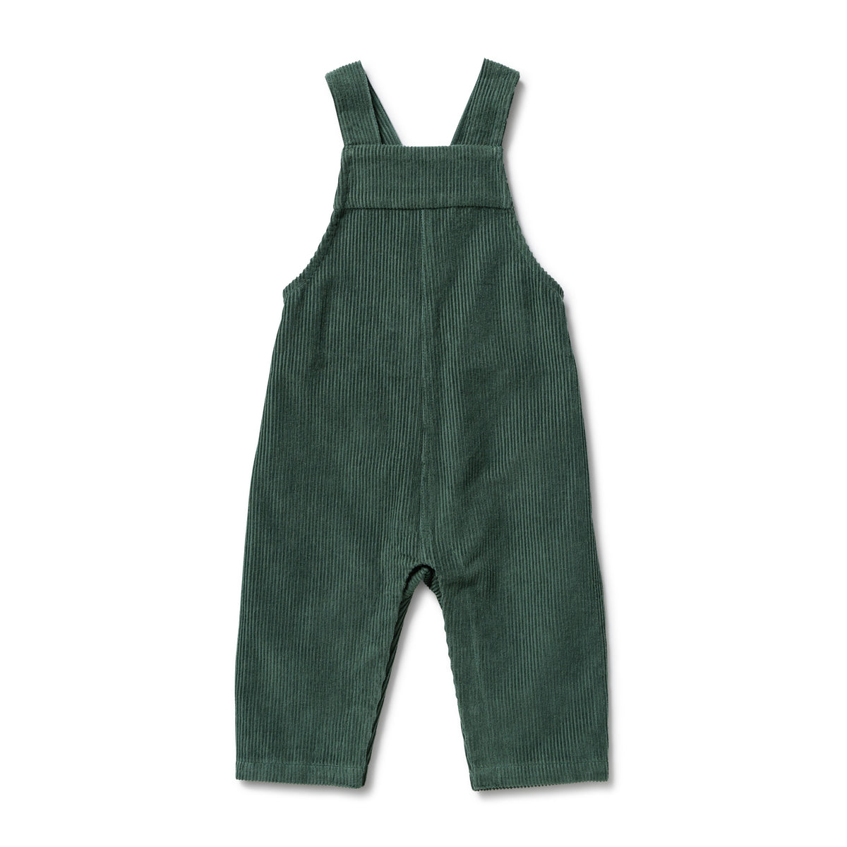 Wilson and Frenchy Moss Green Organic Cord Overall - lifestyle styled