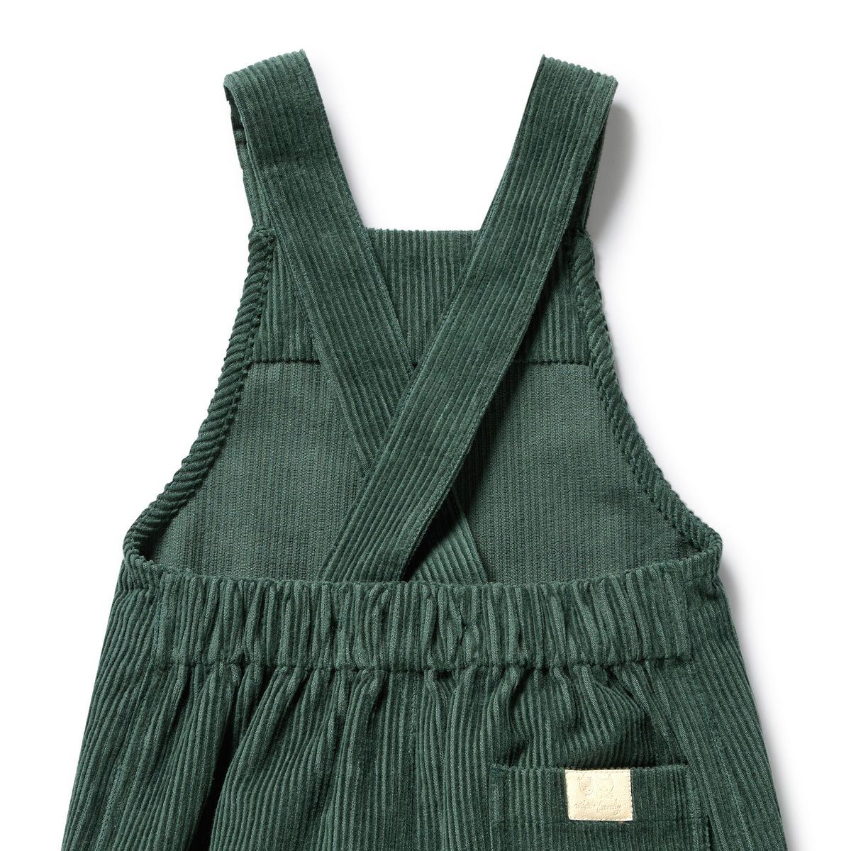 Wilson and Frenchy Moss Green Organic Cord Overall - product flatlay