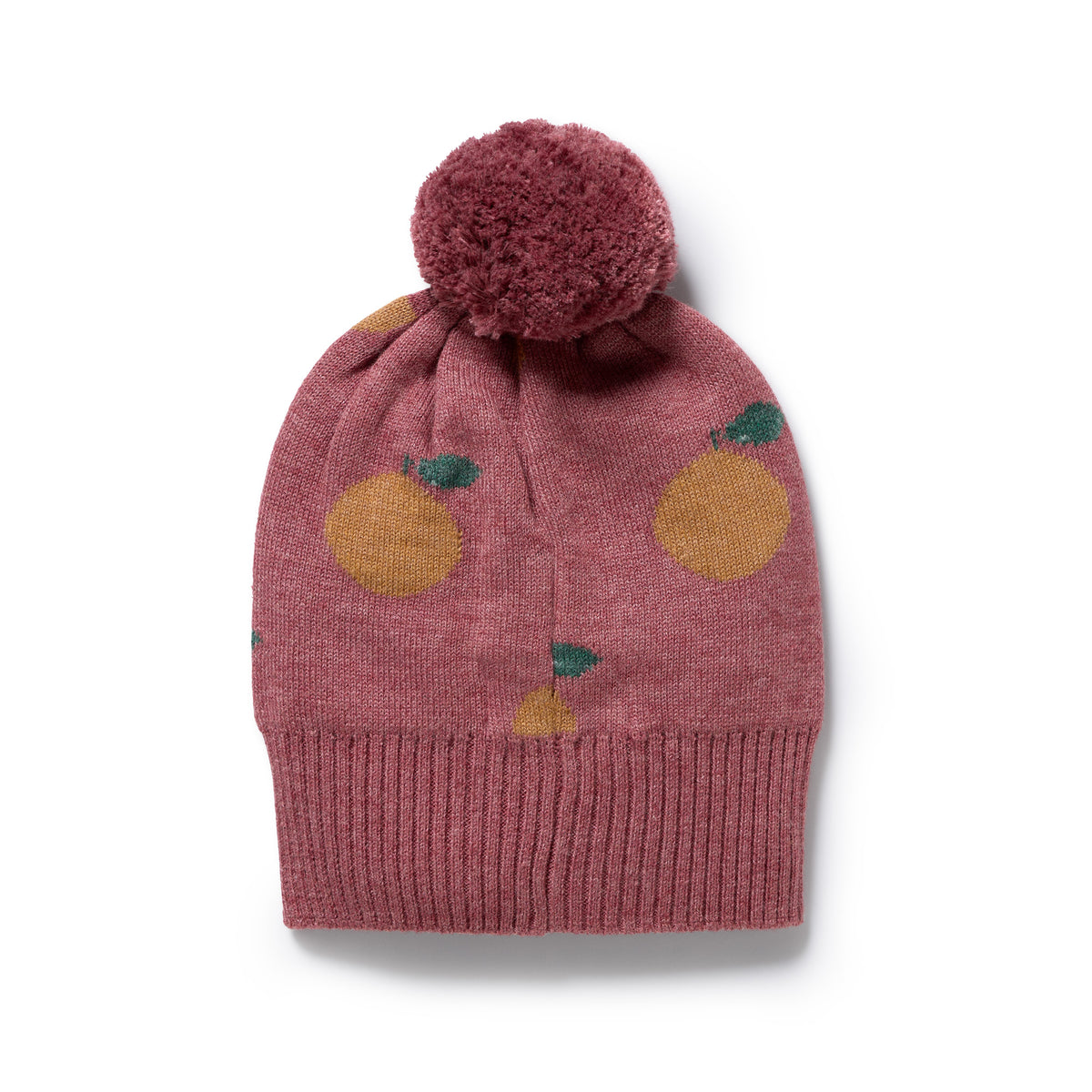 Wilson and Frenchy Clementine Organic Knitted Jacquard Hat - jacquard detail