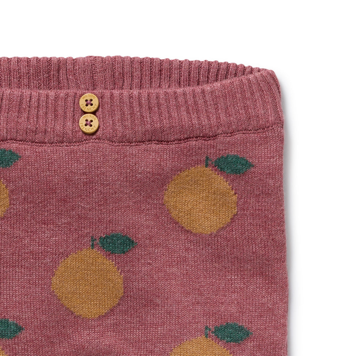 Wilson and Frenchy Clementine Organic Knitted Jacquard Legging - product flatlay