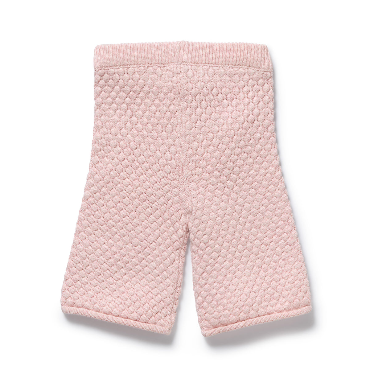 Wilson and Frenchy Marshmallow Organic Knitted Bubble Pant - baby wearing pants
