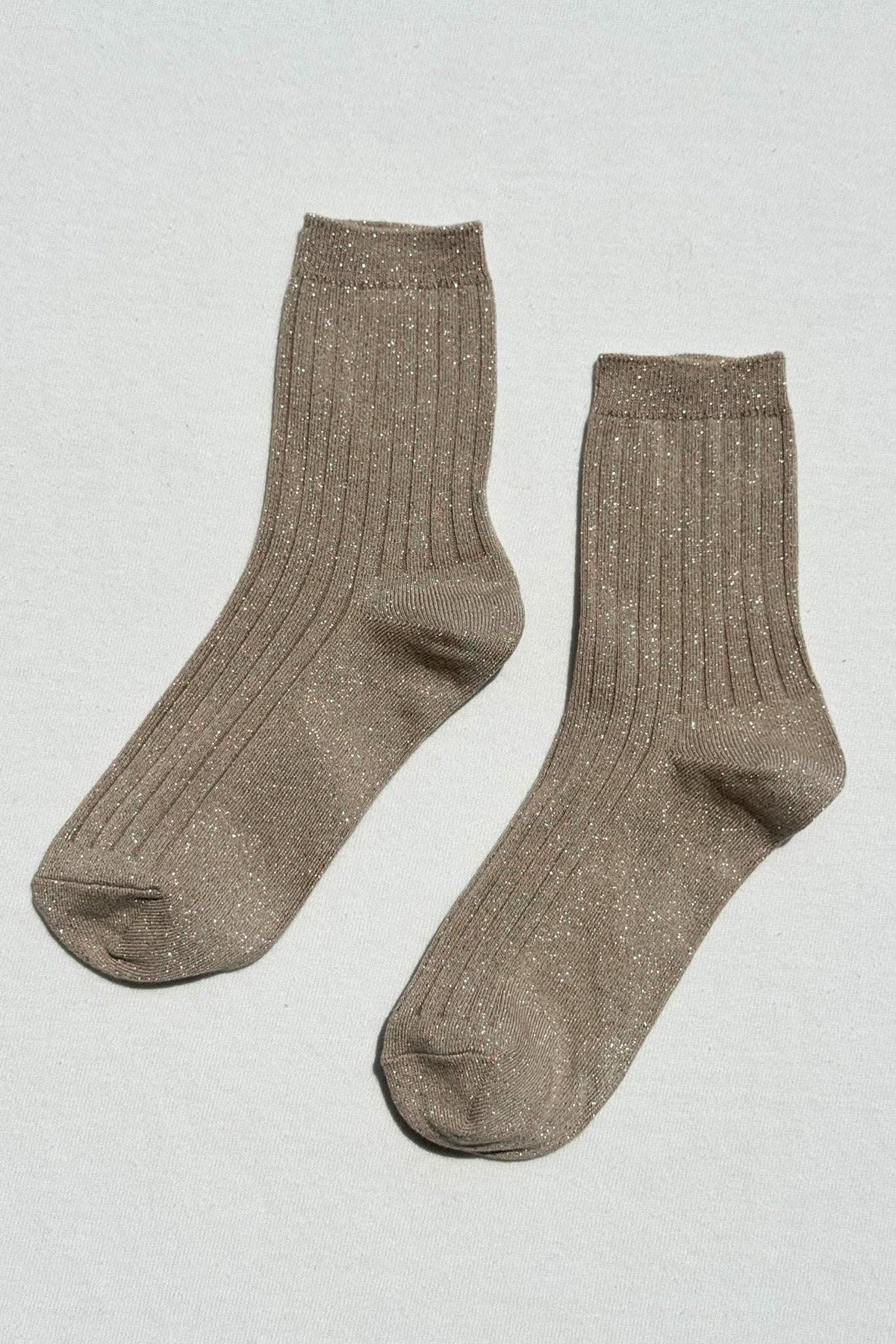 Le Bon Shoppe Her Socks Modal Lurex Ash Glitter - product flatlay