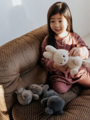 Miffy Cosy sitting in Giftbox Taupe - gift box packaging