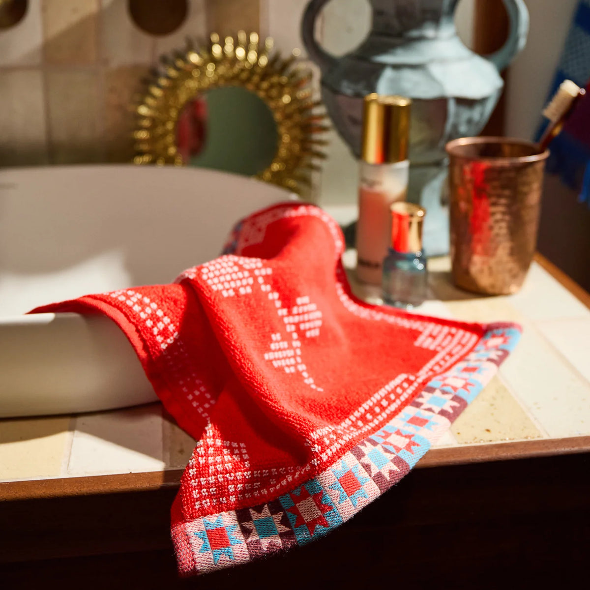 Sage x Clare | Bonny Face Washer Set - Poppy