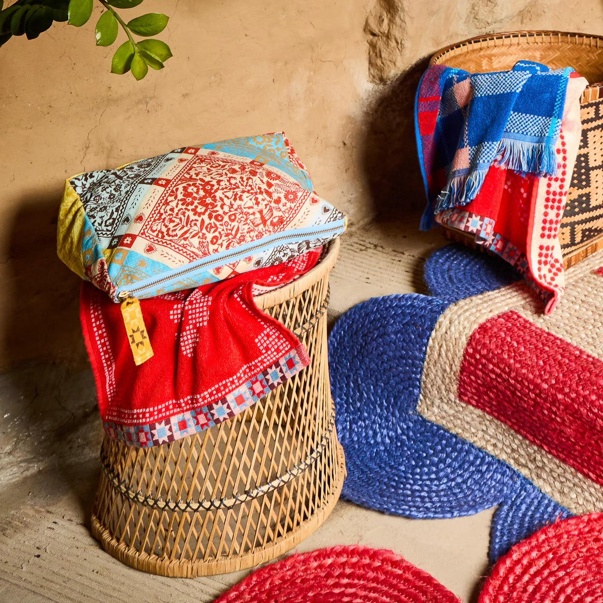 Sage x Clare | Bonny Hand Towel - Poppy