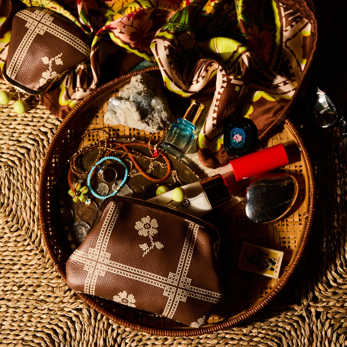 Sage x Clare | Bonny Large Purse - Umber
