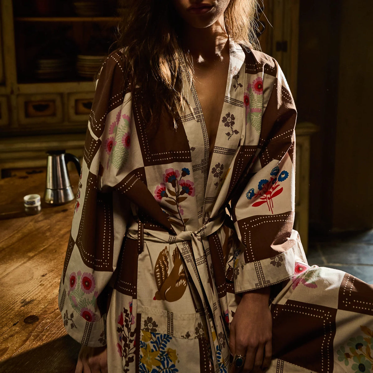 Sage x Clare | Winona Cotton Robe