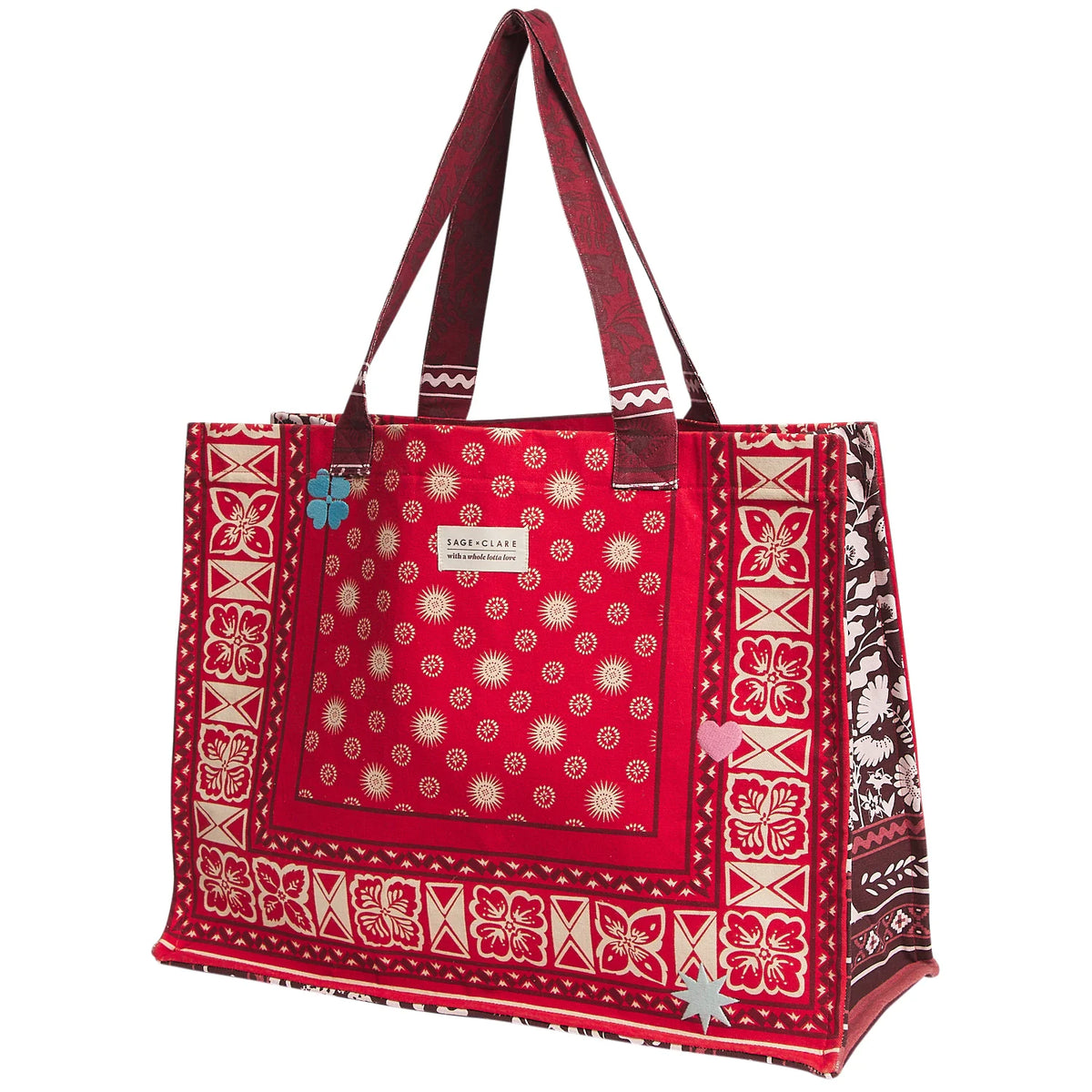 Sage x Clare | Odessa Tote Bag - Poppy