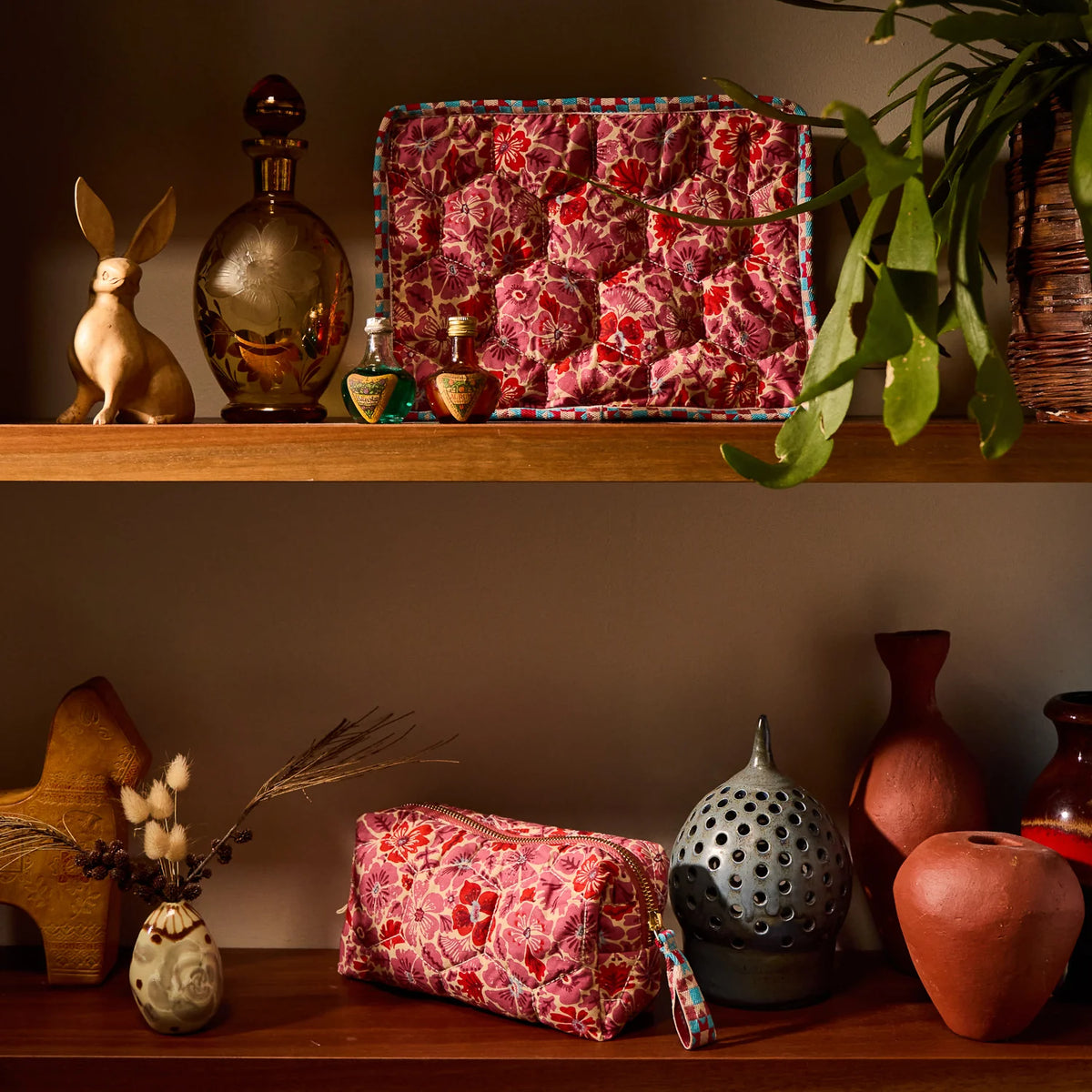 Sage x Clare | Magnolia Vanity Bag - Poppy