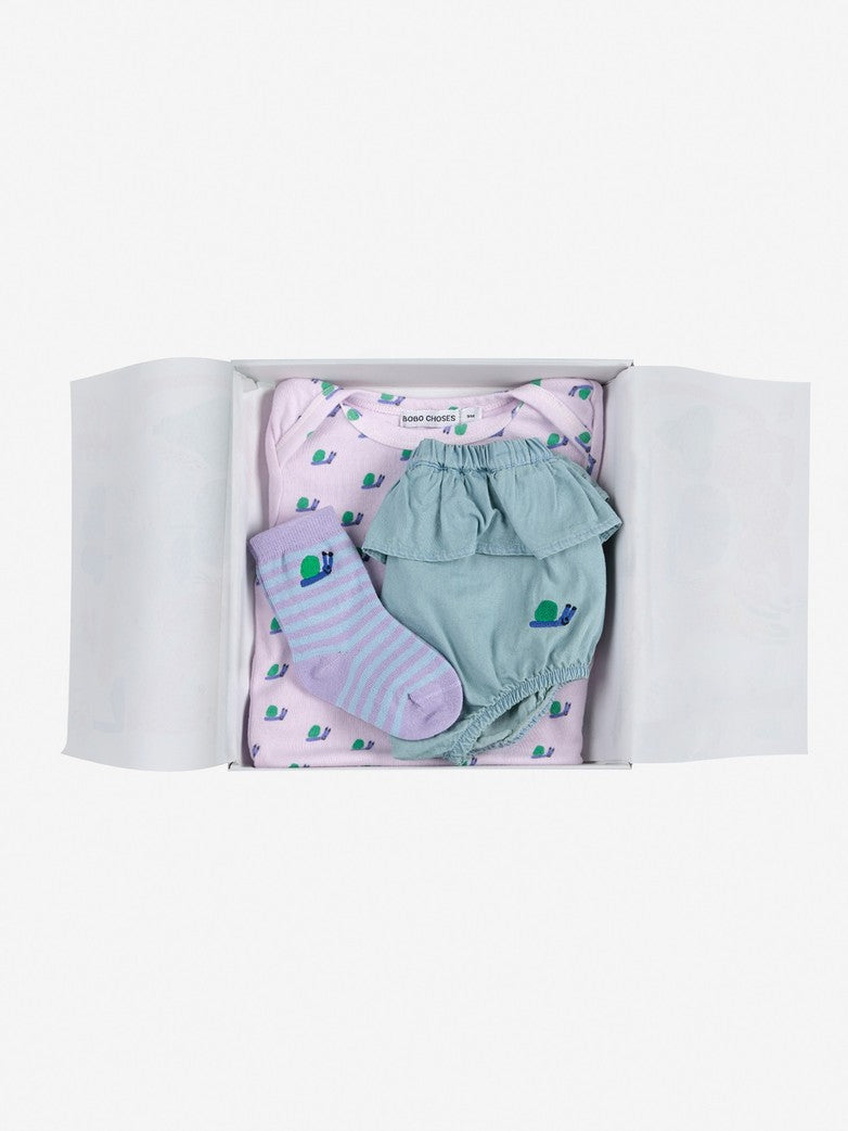 Bobo Choses BABY - Funny Snail Gift Set — product detail shot