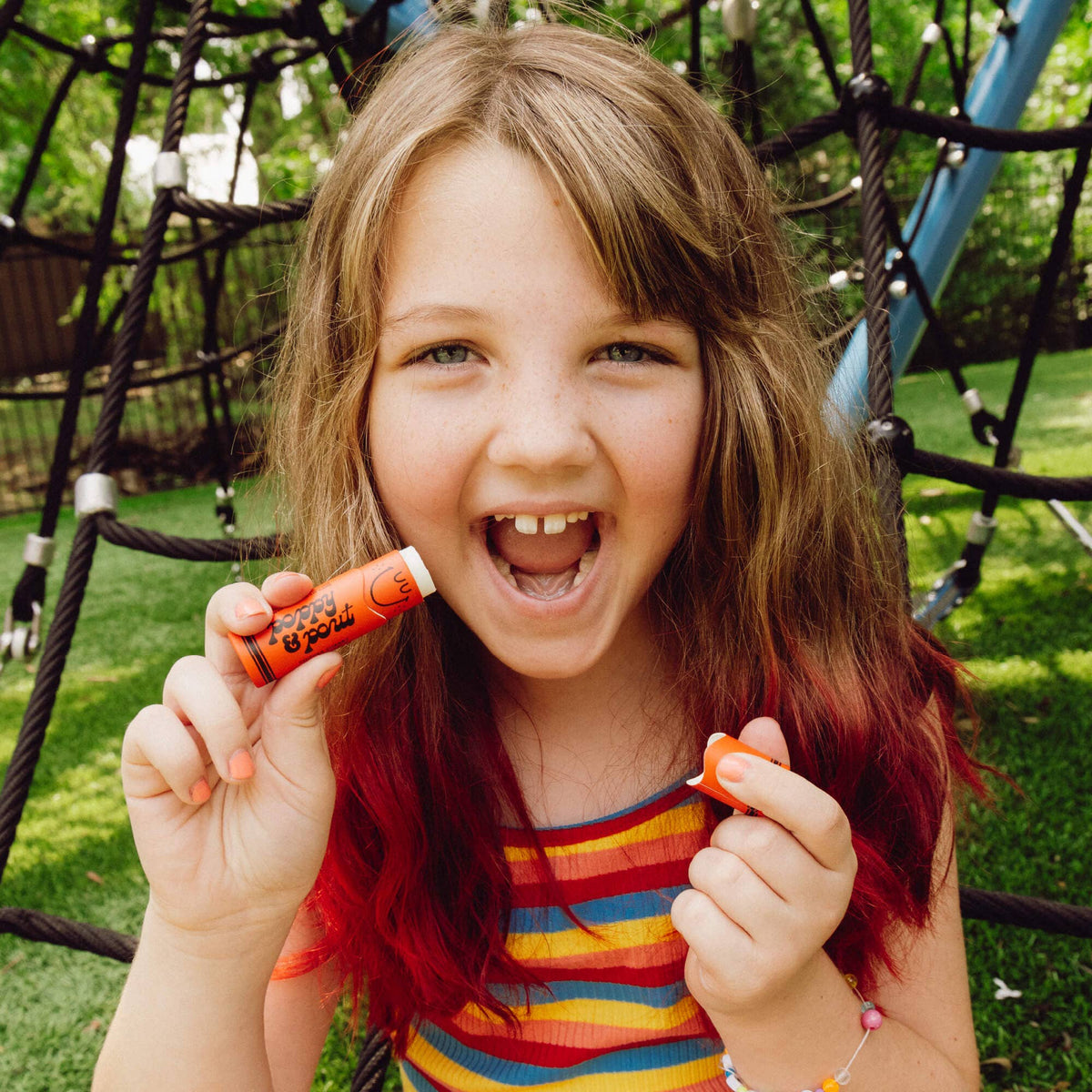 Poppy and Pout Lil Poppies Chipper Cherry - lifestyle styled