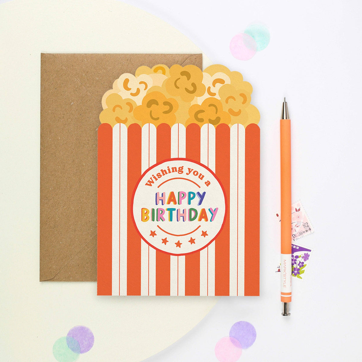 Mifkins | Popcorn Birthday Card