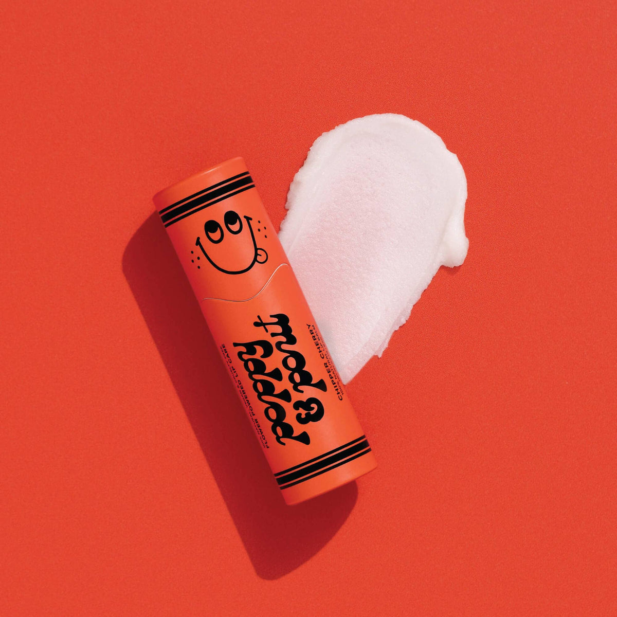 Poppy and Pout Lil Poppies Chipper Cherry Lip Balm - product flatlay