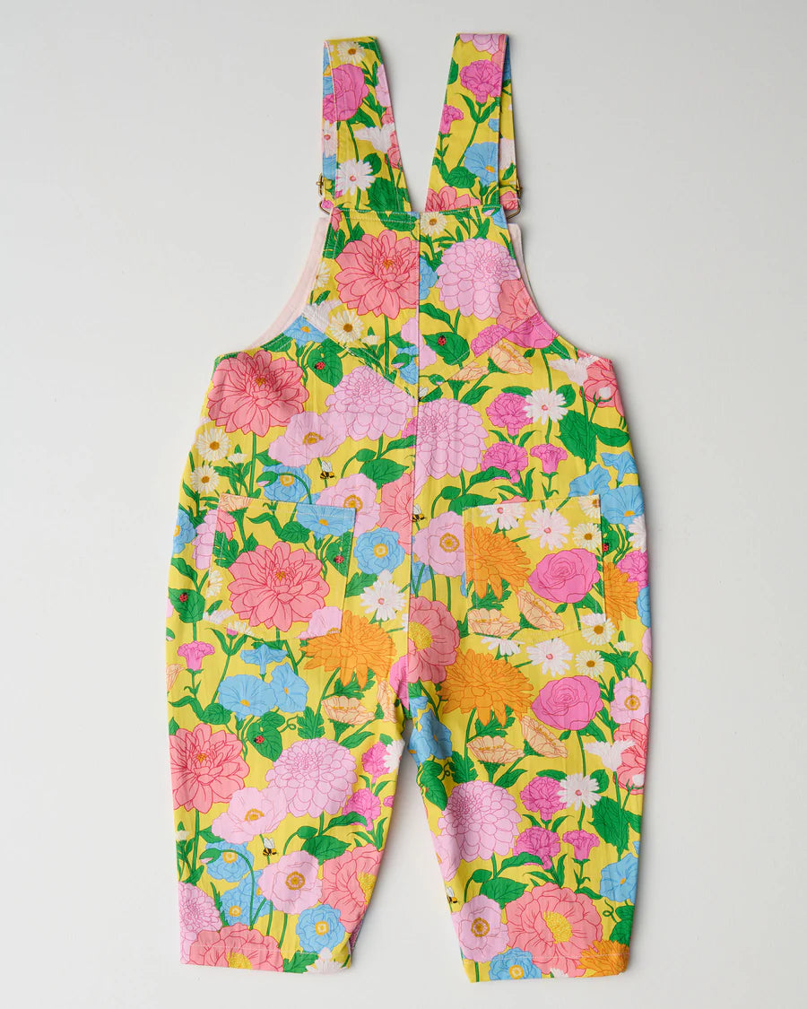 Kip and Co Follow the Sun cotton drill overalls - styled baby shot