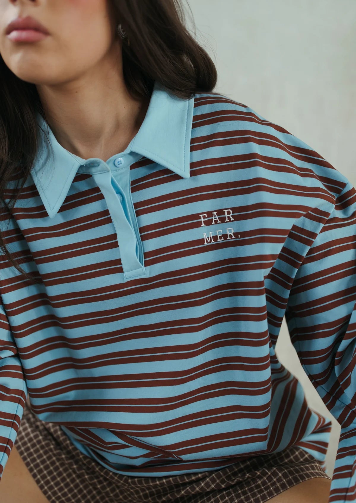 Far Mer by Whitney All My Exes Heartbreak Blues polo - back view