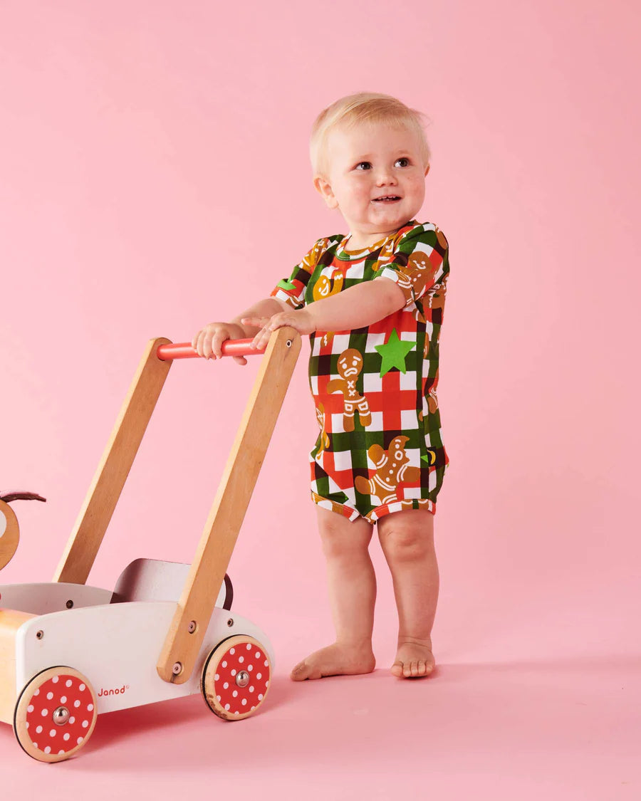 Kip and Co Gingerbread SS romper - baby styled shot